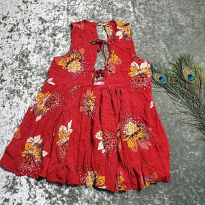 Free People Lovely Day Floral Tunic